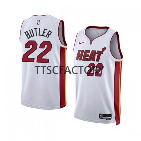 Maillot Basket Homme Miami Heat Jimmy Butler 22 Nike 2022-23 Association Edition Blanc Swingman